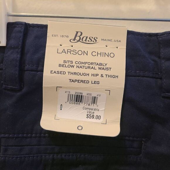 G.H Bass & Co Women Blue Larson Chino Dress Pants Size 0 - Picture 6 of 6
